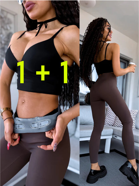 TERMO legingi "PERFECT BODY LM819" - CHOCO PRE-ORDER